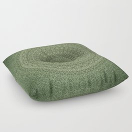 Bohemian Mandala Image Green Floor Pillow