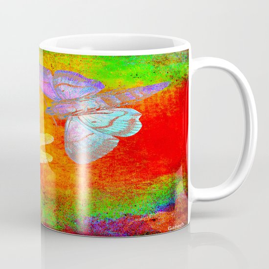 The Dragonfly and the Butterfly Mug