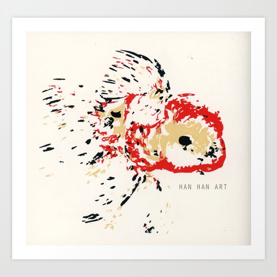 Gold Fish 4 Art Print