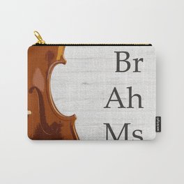 Brahms and violin - oil painting for violinist Carry-All Pouch