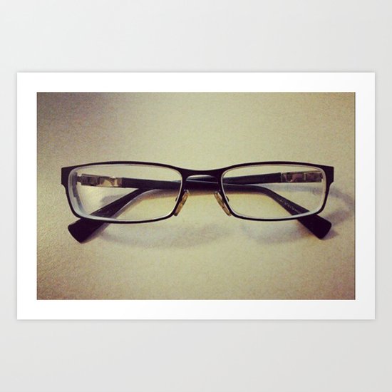 Glasses Art Print