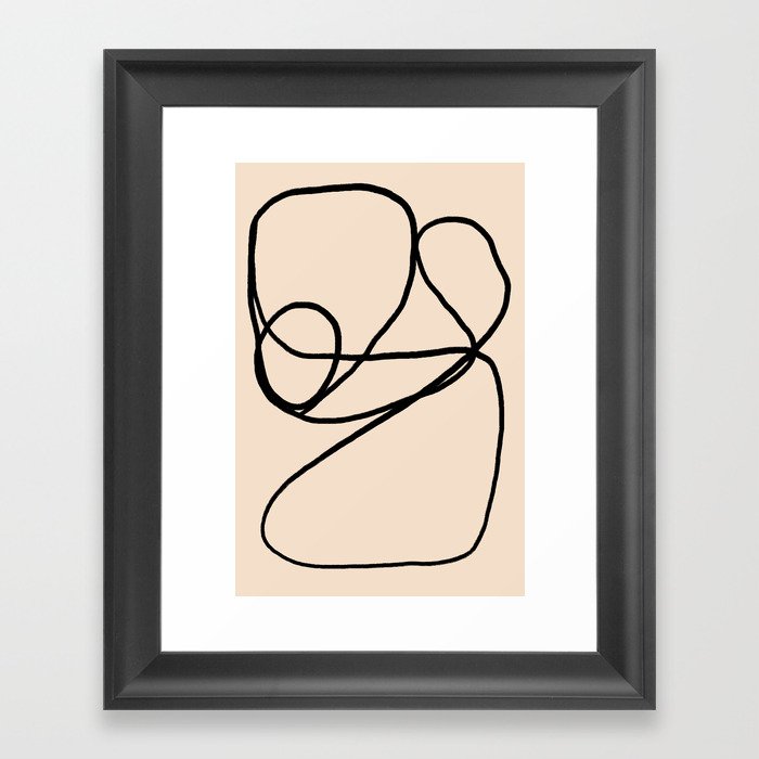 Infinite loop II - Curated collection Framed Art Print