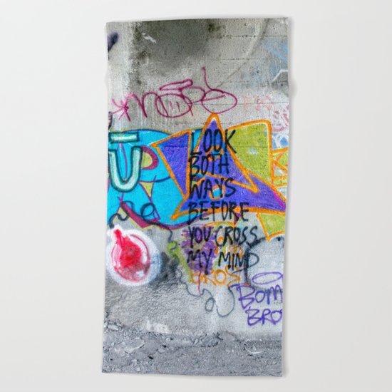 Look Both Ways Beach Towel