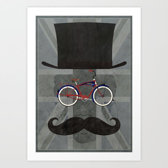Bicycle Head Art Print