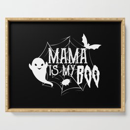 Mama Is My Boo Cute Halloween Serving Tray