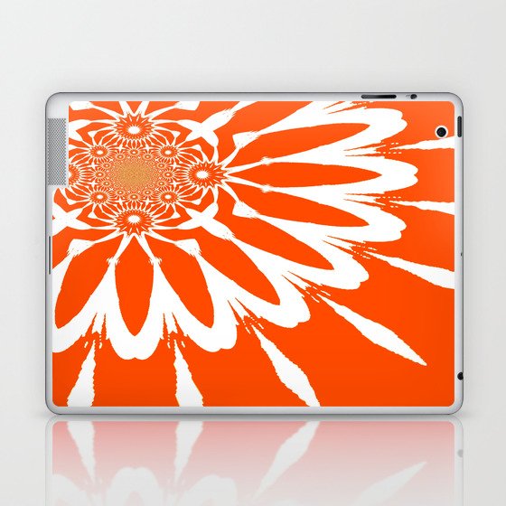 The Modern Flower Orange Laptop & iPad Skin