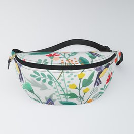 Hummingbirds and Summer Flowers Fanny Pack