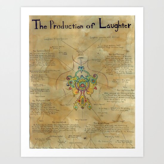 The Production of Laughter Art Print