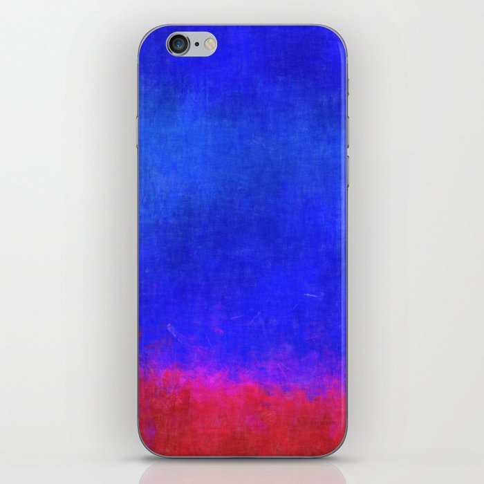 Rich Blue and Red iPhone Skin