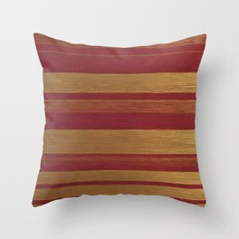 Luxury Popular Burgundy Gold Linen Texture Collection Throw Pillow