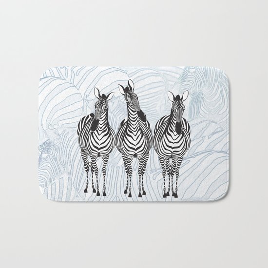 Zebras Bath Mat