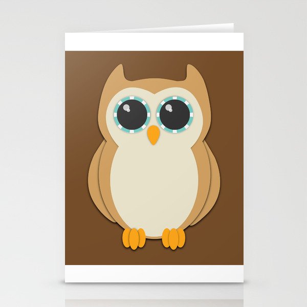 Forest Owl Nursery Set Stationery Cards
