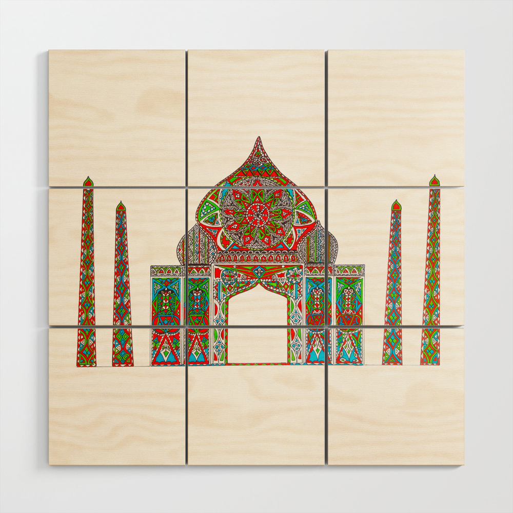 Society6 Taj Wood Wall Art By Notlikedoodles From Society6 Daily