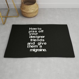 Designer Migraine Rug