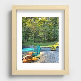 Backyard Recessed Framed Print