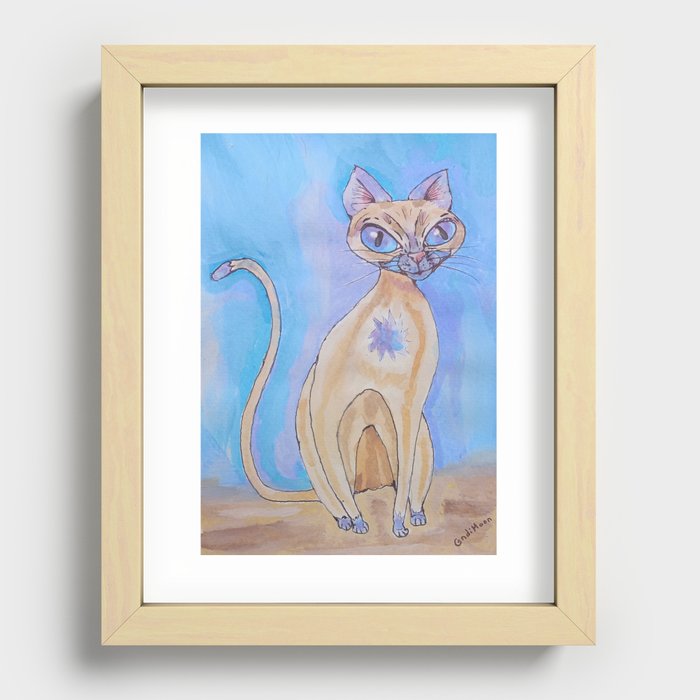 Sir CatMichael, He's Expensive Recessed Framed Print