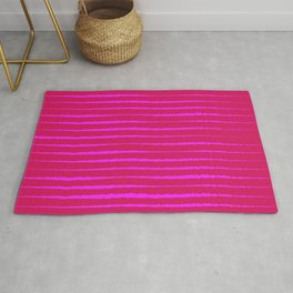 Abstract Zebra — Pink Area & Throw Rug