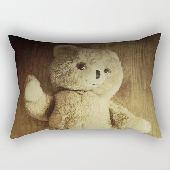 Old Teddy Bear Rectangular Pillow