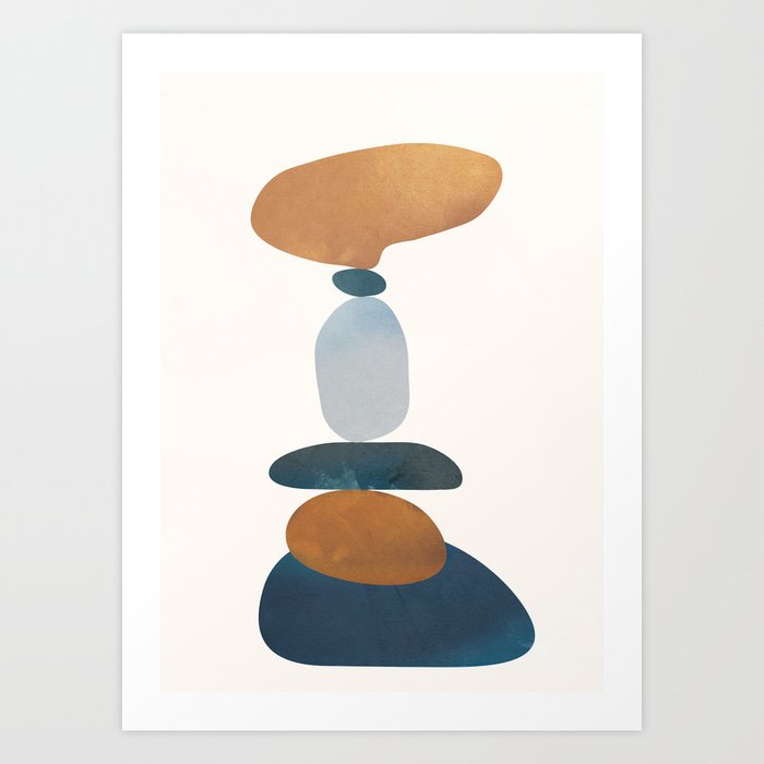 Balancing Stones 29 Art Print