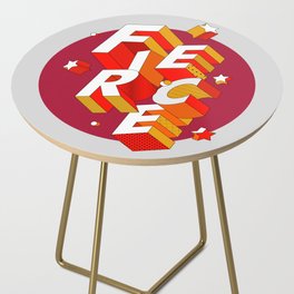 FIERCE 3D Typography Side Table