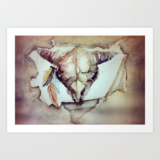 Native American Headdress Art Print