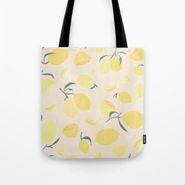 zesty yellow Lemon Tote Bag