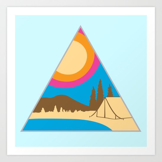 Camping Art Print
