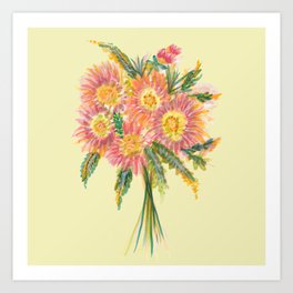 Flower Bouquet  Art Print