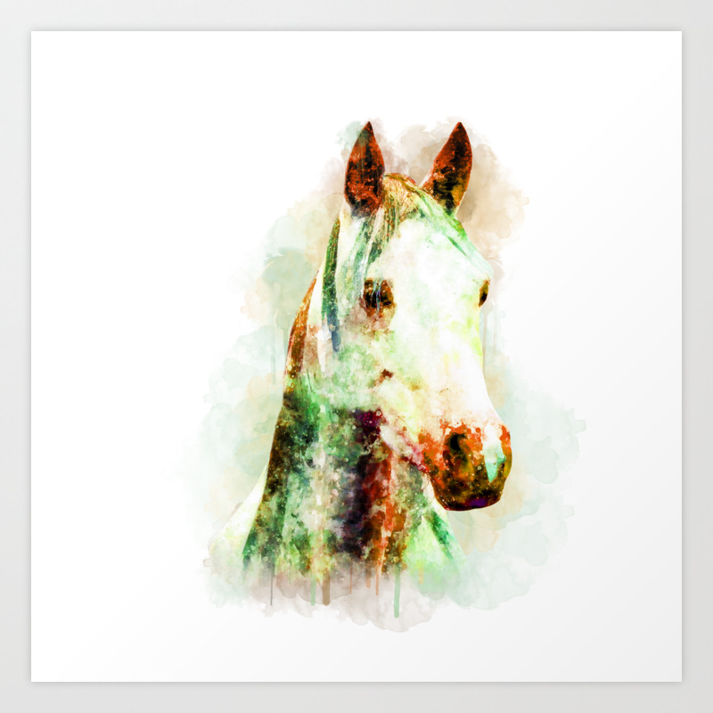 Horse Watercolor Horse Print Watercolor Print Watercolor Animal