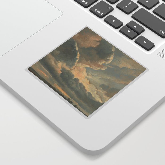 Study of Clouds with a Sunset near Rome, 1786 Sticker
