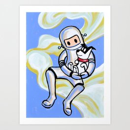 All dogs go to heaven. Art Print