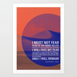 Litany Against Fear Art Print