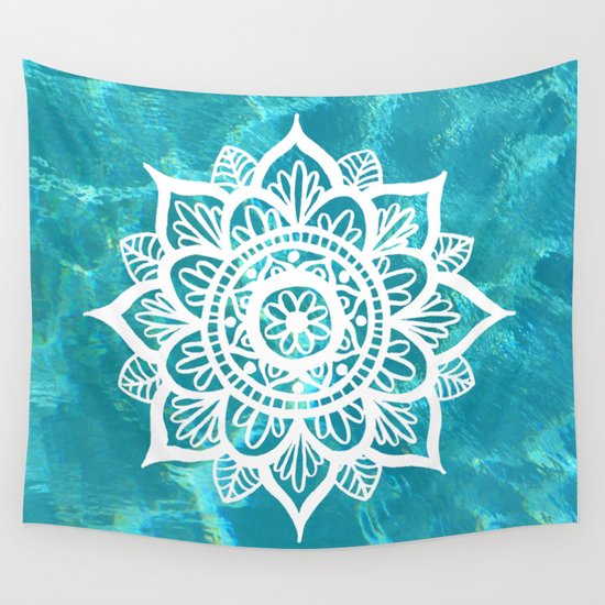 Water Mandala Wall Tapestry