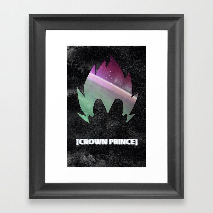 DBZ In Space (Vegeta) Framed Art Print