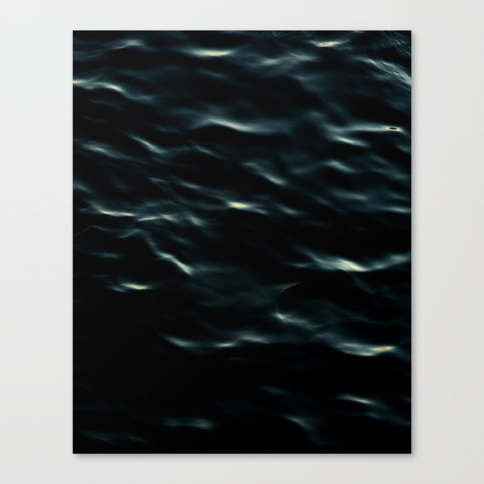 Vattnet svart Canvas Print