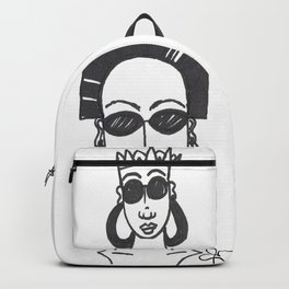 Two heads are better than none. Backpack | Twoheads, Drawing, Females, Blackandwhite, Oilink, Ink Pen 