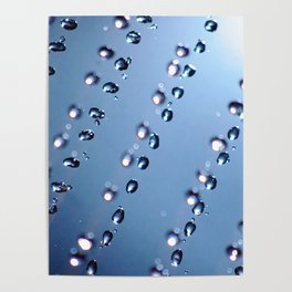 Very pure water | Water droplets | Fresh Water | Clean Water | Water Spray | Abstract Poster