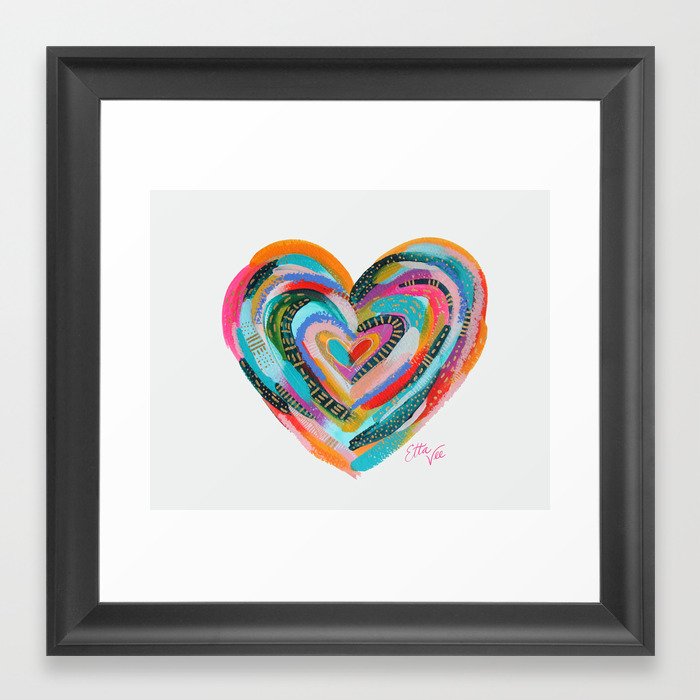 Art Heart no.1 Framed Art Print