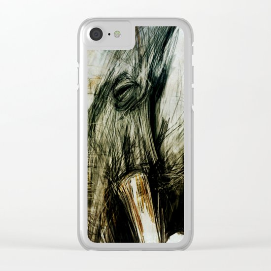 African Elephant Clear iPhone Case