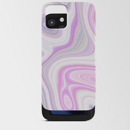 Pink & Purple Pastel Liquid Marble Pattern  iPhone Card Case