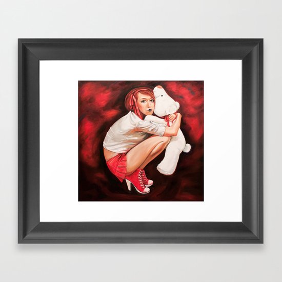 Lines of Me. Snowflake. Framed Art Print