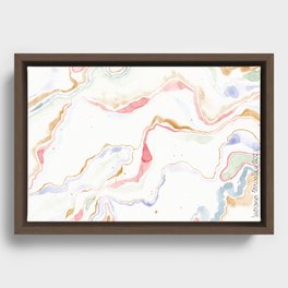Ice Cream Mountain Framed Canvas