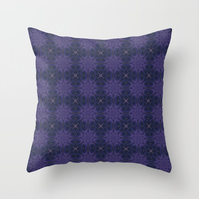 Occult dark magic forming a seamless pattern of mystic arts Throw Pillow