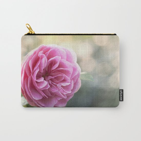 Lady in pink - Pink romantic rose at Backlight- roses flowers Carry-All Pouch