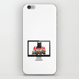 Snoki - Black Cat Gnomes - Computer Screen - IT specialist iPhone Skin