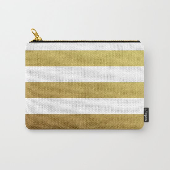gold stripes Carry-All Pouch