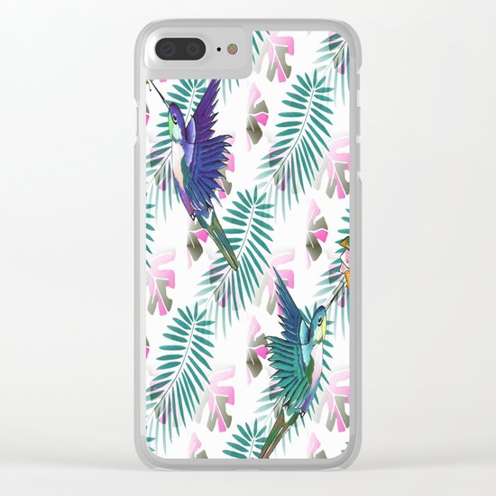 Hummingbird Paradise Clear iPhone Case
