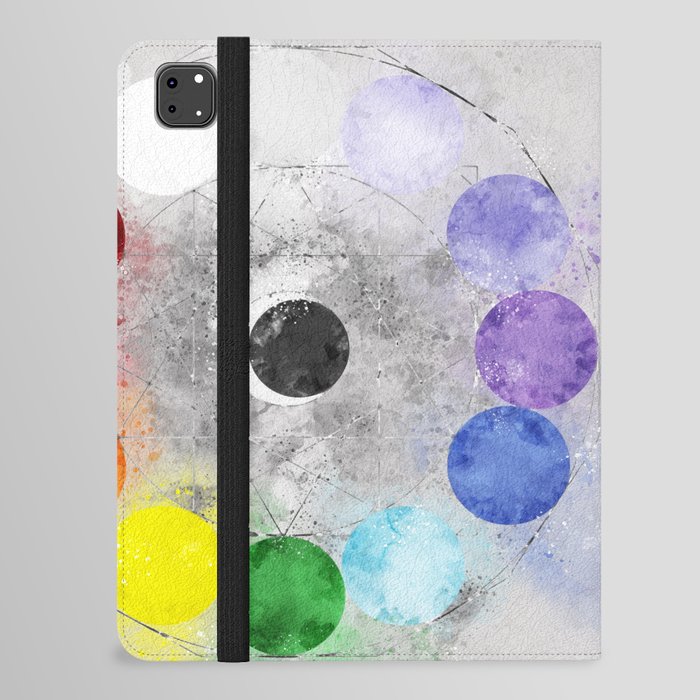 Chakra colors and moon - color wheel 2  iPad Folio Case