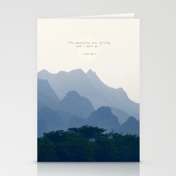 Mountains calling Stationery Cards