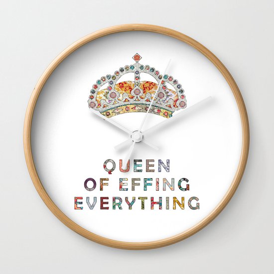 her daily motivation Wall Clock